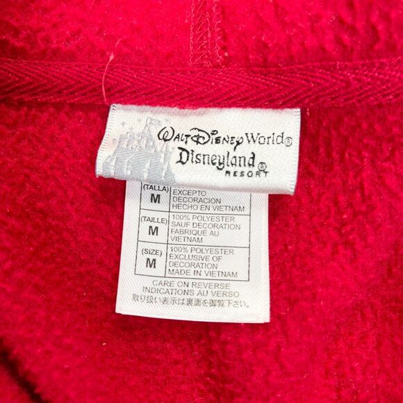 Disneyland‎ Resort Fleece Jacket Womens Medium Mickey Mouse Classic Embroidered - Picture 6 of 8